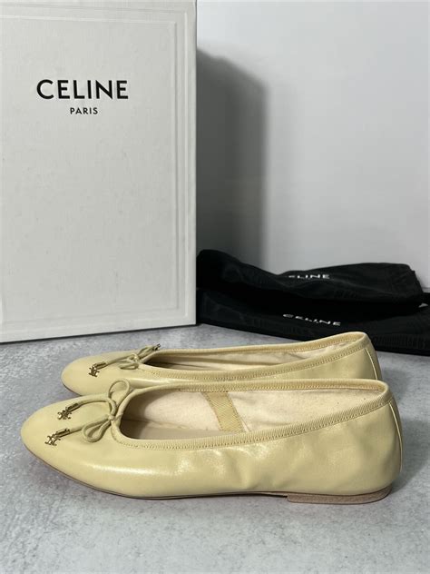 celine shearling flats.